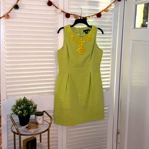 Lime green shell dress